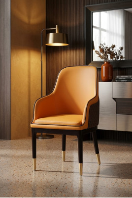 Moderno sillón silla 1x comedor televisión decoración salón silla con acolchado.
