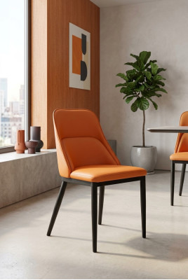 Silla de salón 1x Asiento de comedor Silla de televisión Silla tapizada moderna Sillones con respaldo
