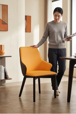 Zimmer de comedor 1x juego de sillas asiento verdaderas sillas de madera tapizadas respaldo diseñador sillón