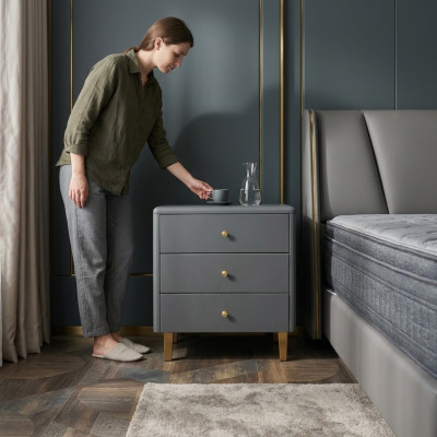 Mesitas de noche consolas mesa auxiliar decoración de dormitorio mesas de noche madera
