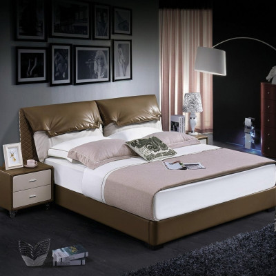 Juego de dormitorio clásico de 3 piezas. Cama clásica + mesita de noche Cama doble Nueva.