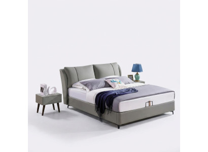 Cama 2x Mesita de noche 3 pzas. Conjunto de dormitorio Diseño Moderno Lujo Grupo de camas Nuevas