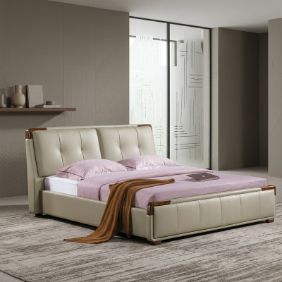 Diseño de dormitorio set de 3 piezas Cama Mesita de noche Clásico conjunto de muebles de lujo