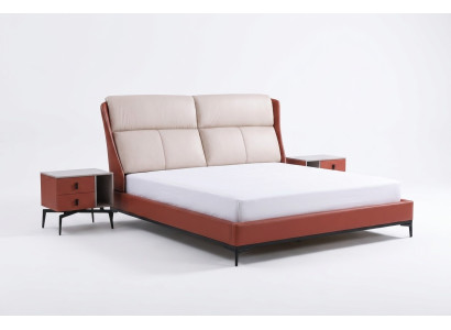 Clásico conjunto de dormitorio cama 2 mesitas de noche cómoda set de 3 piezas camas negras