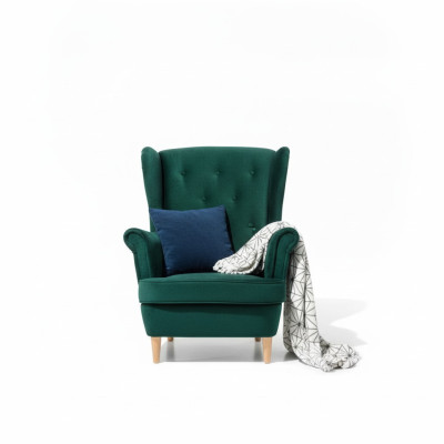 Sofá Sofá Sillón Diseño Asiento Cuero Salón Club Tapizado Lujo Orejas