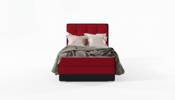 Cama acolchada diseño de lujo cama de hotel de 90x200cm dormitorio caja de resortes individual