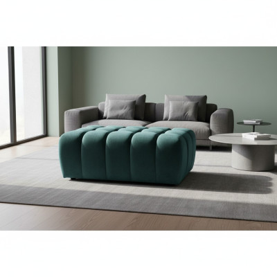 Taburete Reposapiés Taburete de acompañamiento Chaise longue Banco Terciopelo Tela