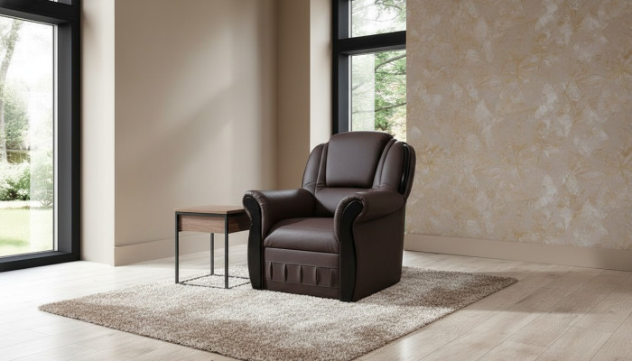 Sillón Club de tela Sofá de 1 plaza Mobiliario de oficina nuevo Diseño lounge Silla con respaldo