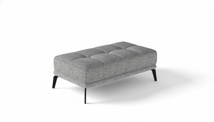 Sillón reposapiés Taburete xxl Club Otomano Pufa Cuero Textil Otomano Diseñador Nuevo
