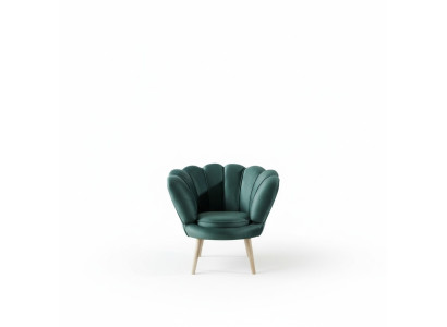 Sillón Club Lounge Silla Tapizada Sofá asiento individual Reláx TV Verde