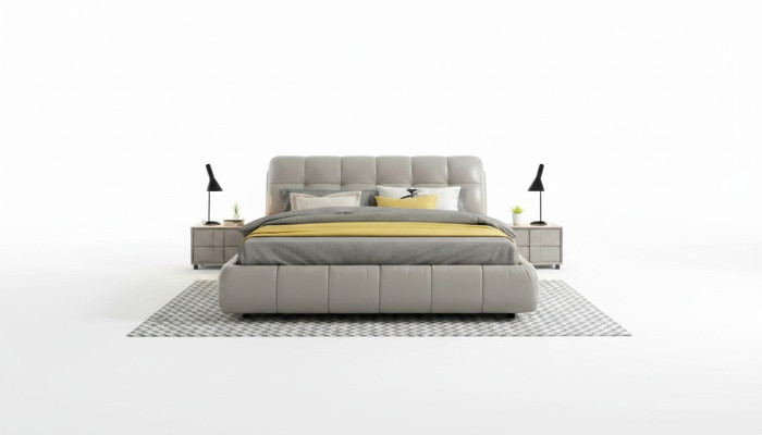 Cama camas cama doble dormitorio matrimonial cama acolchada camas dobles 180x200cm Nueva