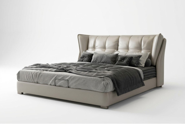 Camas de dormitorio gris colchón cama Chesterfield muebles italianos