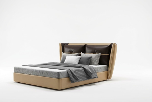 Lujo diseñador Hotel cama dormitorio camas tapizadas cama doble.