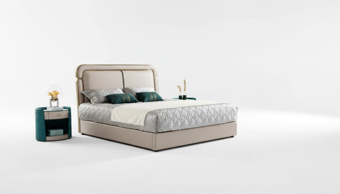 Juego de cama Consola Taburete Mesita de noche Cama Muebles de dormitorio