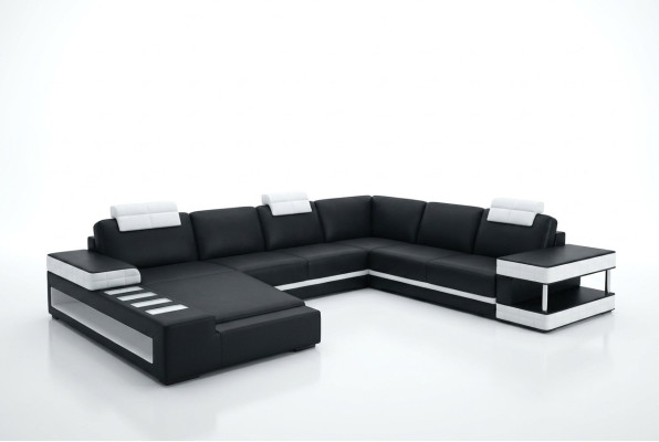 Sofá de cuero sofá de esquina conjunto de salón sofá de diseñador sofá de luz tapicero Hallstadt