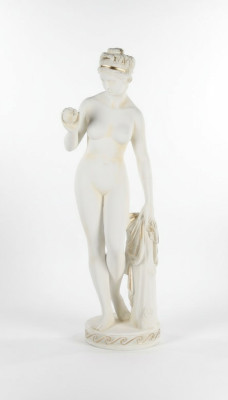 Estilo de estatua de mármol antiguo Eva con manzana XXL figura estatuas escultura decorativa PG010
