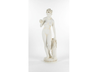 Estilo de estatua de mármol antiguo Eva con manzana XXL figura estatuas escultura decorativa PG010