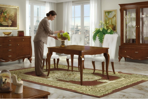 Mesa extensible de madera mesa mesa moderna diseño comedor comedor de lujo muebles
