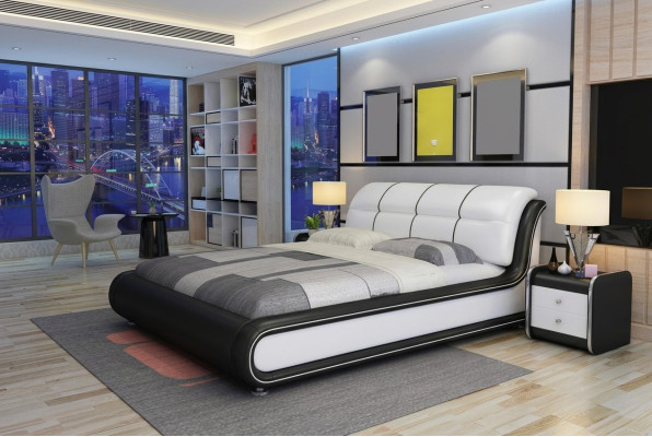 Camas dobles - cama Royal dormitorio de lujo estilo italiano Muebles 180x200cm