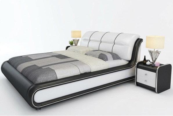 Camas dobles - cama Royal dormitorio de lujo estilo italiano Muebles 180x200cm