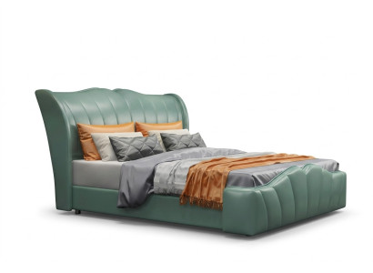 Cama clásica cama doble cama de matrimonio cama de cuero Chippendale dormitorio