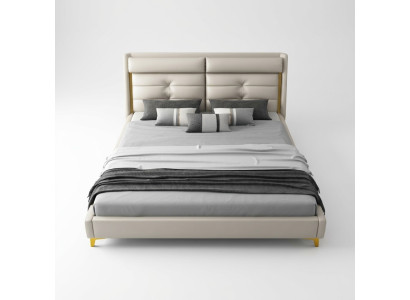 Dormitorio de lujo cama doble cama 180x200cm cuero camas estructura de cama