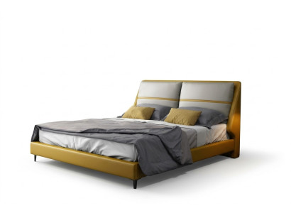 Diseño de cama de lujo para dormitorio de lujo. Camas dobles de hotel de 180x200 cm.