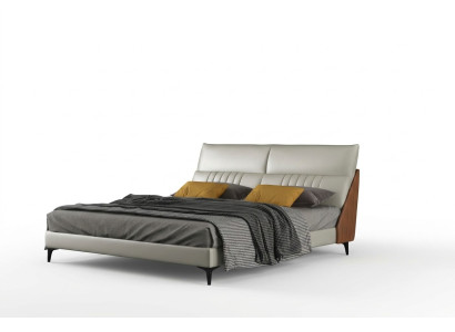 Cama de diseñador Dormitorio Camas Textil Cuero Hotel Lujo Tapizado Terciopelo Blanco Nuevo