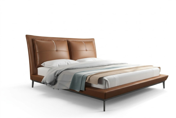 Cama de diseñador dormitorio camas hotel de cuero muebles italianos