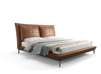 Cama de diseñador dormitorio camas hotel de cuero muebles italianos
