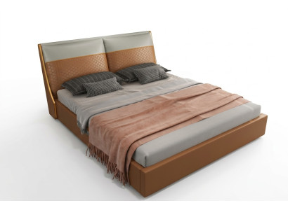 Cama de diseño para dormitorio, camas textiles de cuero de lujo para hoteles en terciopelo.