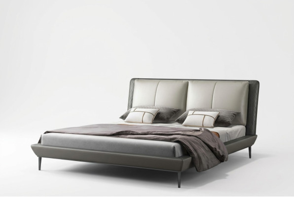Cama de dormitorio Cama Cama doble Cama juvenil Cama de tela Estructura de cama