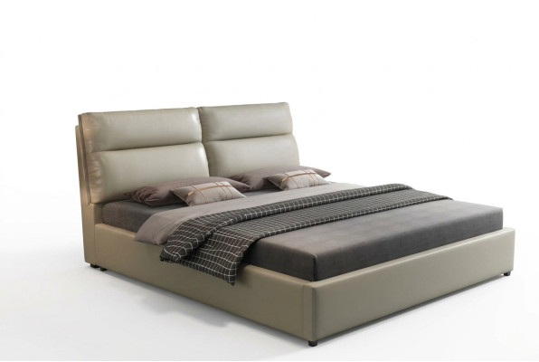 Diseño cama dormitorio textil cuero tapizado. Camas modernas 180x200cm.