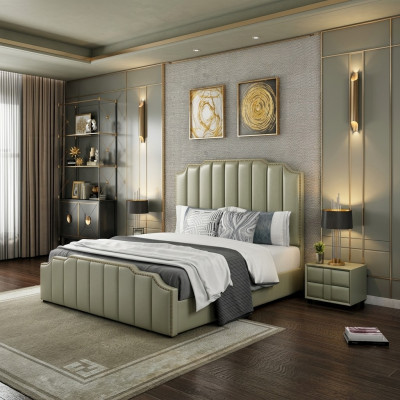 Dormitorio de lujo cama diseño camas 180x200cm doble hotel muebles mobiliario