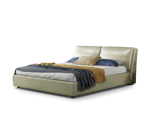 Cama de cuero cama doble matrimonial Estructura moderna Dormitorio de lujo Hotel 180x200