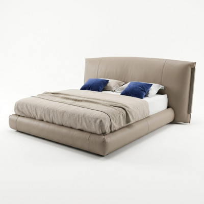 Diseño de cama de lujo para hotel clásico doble. Luxuosas habitaciones de lujo en Italia.