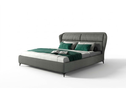 Cama clásica de lujo doble tapizada de diseño de dormitorio cama 180x200 cm
