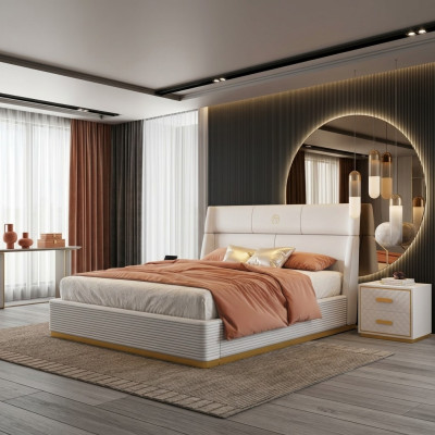 Diseño moderno cama xxl camas dobles hotel textil 150 180x200cm