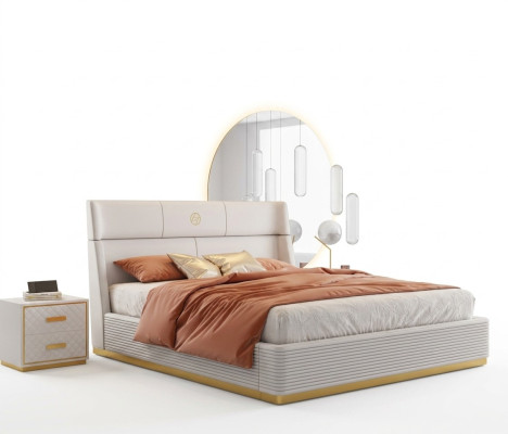 Diseño moderno cama xxl camas dobles hotel textil 150 180x200cm