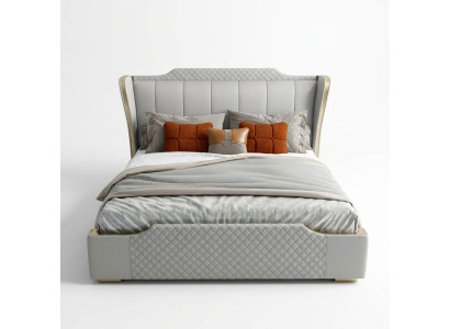 Cama de madera de diseño Mueble elegante Cama doble Dormitorio 180x200cm