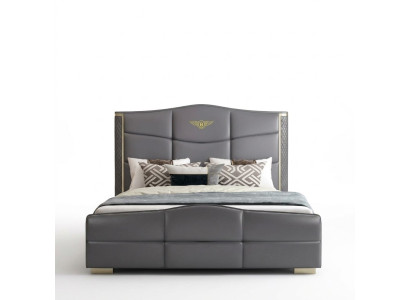 Diseño cama doble cama de cuero camas cama cuero tapizado matrimonio 180x200cm