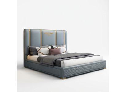 Cama acolchada diseño lujo metal doble camas hotel matrimonial dormitorio