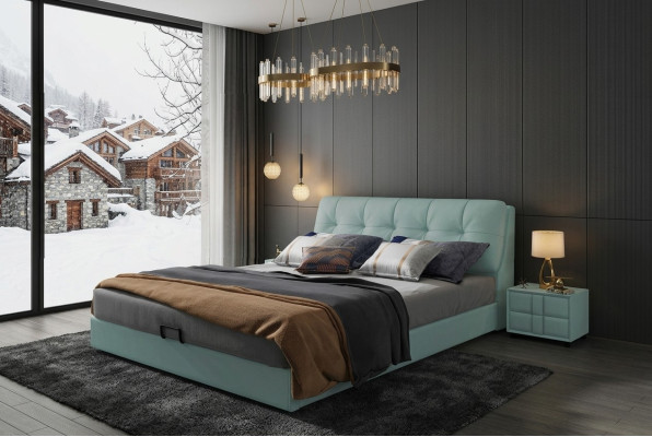 Diseño cama 180x200 cuero metal camas habitación doble lujo matrimonial
