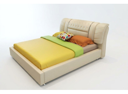 Cama de diseñador Chesterfield Camas de tela de cuero de lujo de hotel de terciopelo de lujo de hotel de cuero de lujo de hotel de tela.