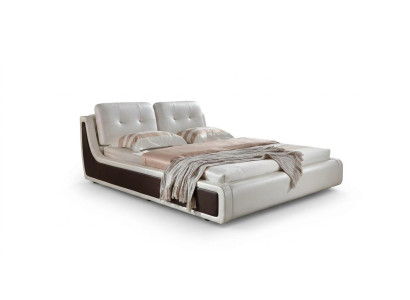 Cama doble cama cama matrimonial diseño lujo cama tapizada decoración textil camas