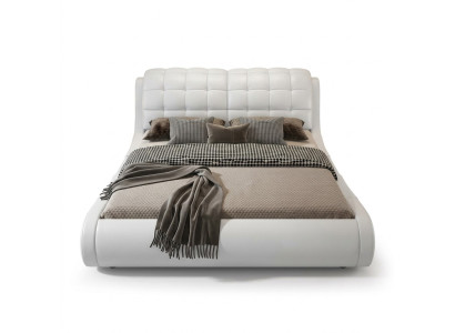 Cama doble Cama de matrimonio Diseño Cama tapizada Cama de diseño Camas de cuero
