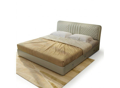 Diseño de tela Cama Cama doble Lujo Matrimonio Moderno Marco de hotel Dormir