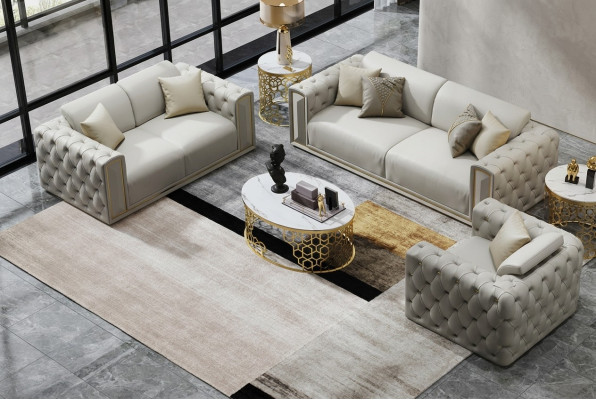 Sofá set de 3+2+1 plazas, clásico sofá conjunto de salón, sofás tapizados.