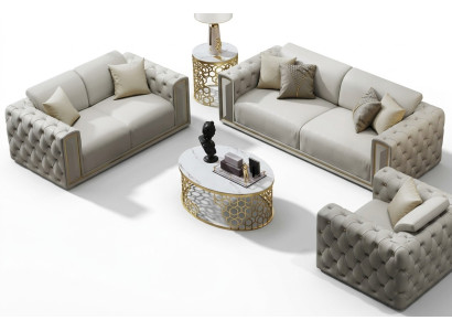 Sofá set de 3+2+1 plazas, clásico sofá conjunto de salón, sofás tapizados.