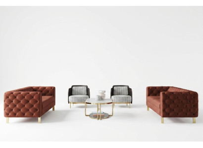 Juego de sofá con cojines de asiento 4 piezas. Conjunto de sala de estar Sofás de lujo.